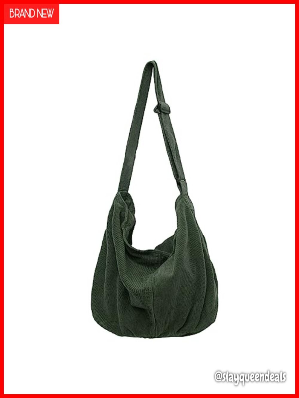 Corduroy Tote Bag Women Shoulder Handbag Big Capacity Hobo Work